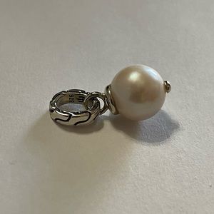 John Hardy Pearl 8mm Charm Pendant Amulet